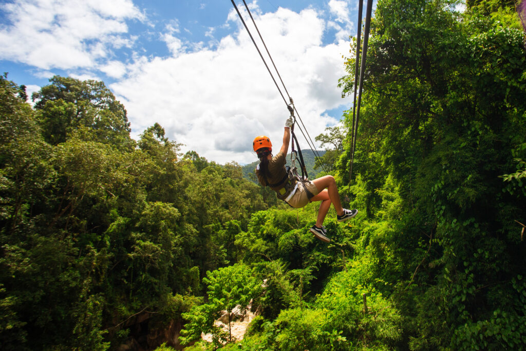 Ziplining Adventure in Helen Georgia.